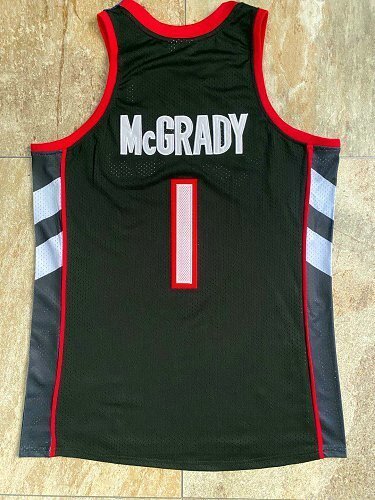 1999-2000 M&N Toronto Raptors Mcgrady #1 Retro Top Quality Dense Embroidery NBA Jersey