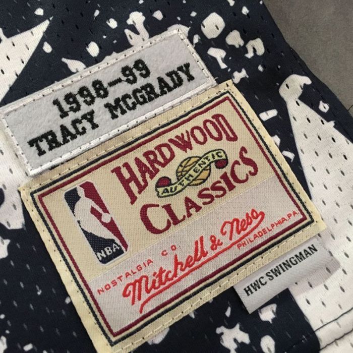 1998-1999 M&N Raptors Mcgrady #1 Independence Day Retro Top Quality Dense Embroidery NBA Jersey