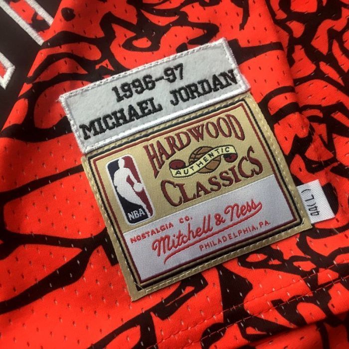 1996-1997 Bulls Jordan#23 Red Special Edition Top Quality Dense Embroidery NBA Jersey