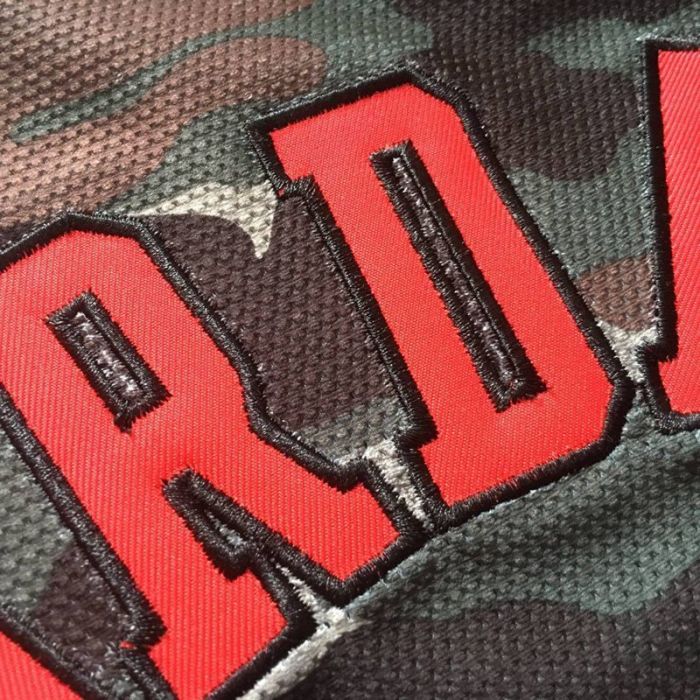 M&N Bulls Jordan#23 Camouflage Top Quality Dense Embroidery NBA Jersey