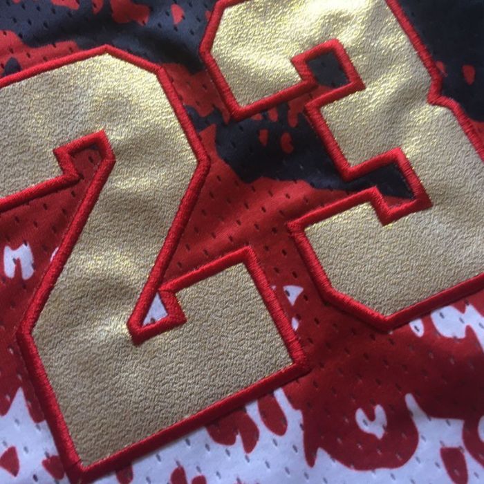 1997-1998 M&N Bulls Jordan#23 Independent Swingman Top Quality Dense Embroidery NBA Jersey