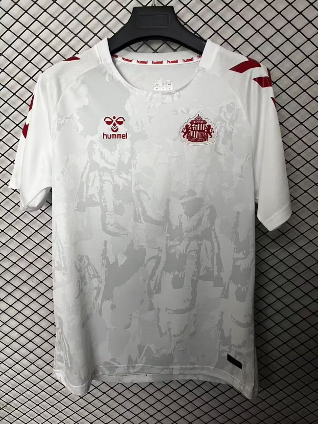 25-26 Sunderland White Special Edition Fans Soccer Jersey