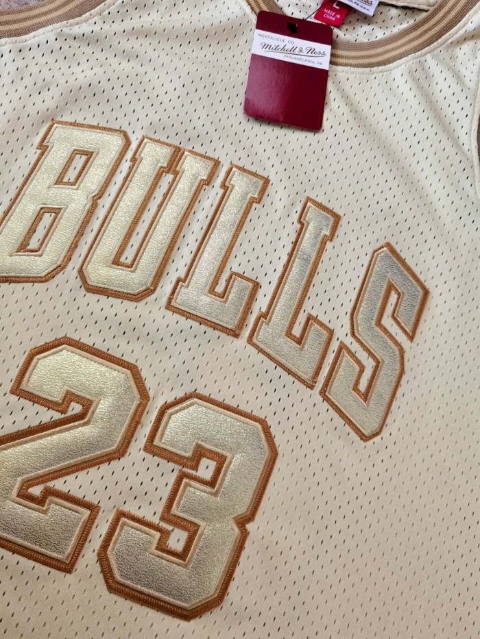 1997-1998 M&N Bulls Jordan#23 Midas Swingman Top Quality Dense Embroidery NBA Jersey