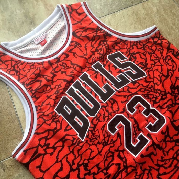 1996-1997 Bulls Jordan#23 Red Special Edition Top Quality Dense Embroidery NBA Jersey