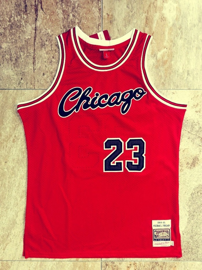 1984-1985 M&N Bulls Jordan#23 Red Retro Top Quality Dense Embroidery NBA Jersey