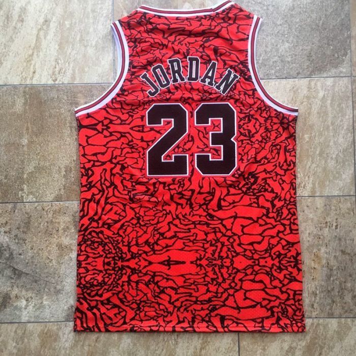 1996-1997 Bulls Jordan#23 Red Special Edition Top Quality Dense Embroidery NBA Jersey