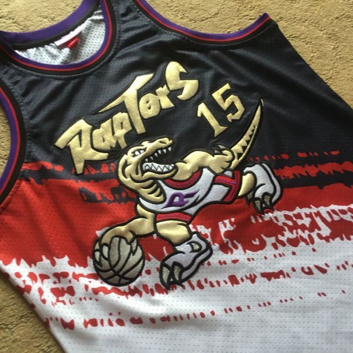 1998-1999 M&N Raptors Carter #15 Independent Swingman Top Quality Dense Embroidery NBA Jersey