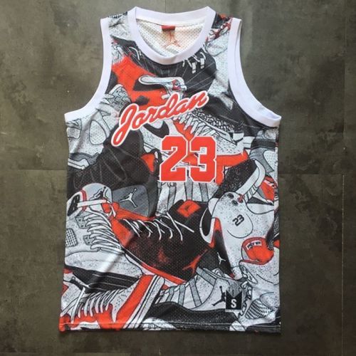 M&N Bulls Jordan#23 Commemorative Edition of Names Top Quality Dense Embroidery NBA Jersey