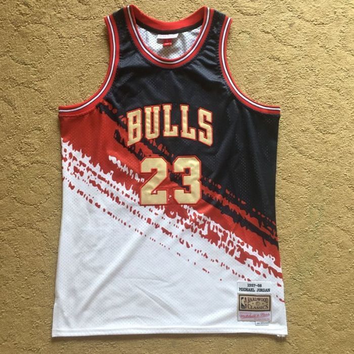 1997-1998 M&N Bulls Jordan#23 Independent Swingman Top Quality Dense Embroidery NBA Jersey