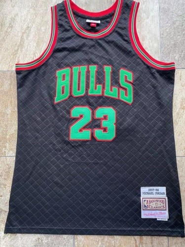 1997-1998 M&N Bulls Jordan#23 Naples Top Quality Dense Embroidery NBA Jersey
