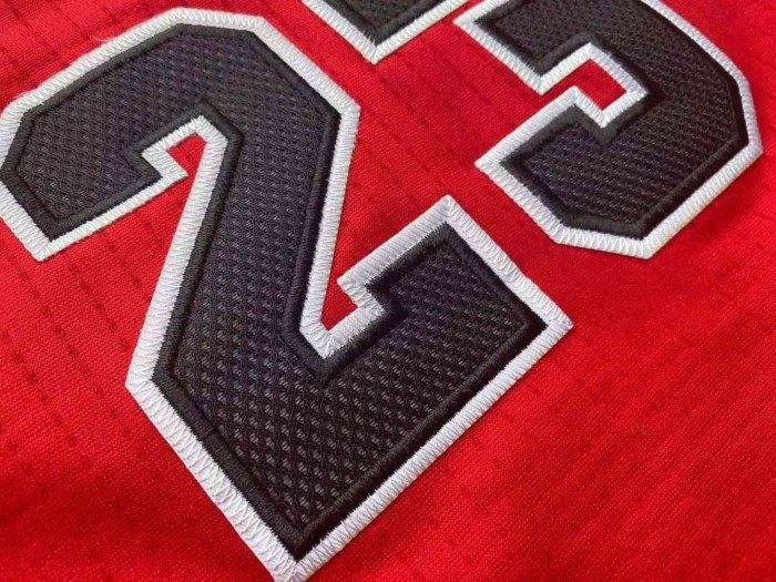 Bulls Jordan#23 Red Top Quality Dense Embroidery NBA Jersey