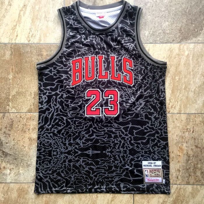 1996-1997 M&N Bulls Jordan#23 Top Quality Dense Embroidery NBA Jersey