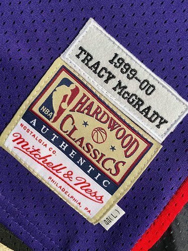 1999-2000 M&N Toronto Raptors Mcgrady #1 Retro Top Quality Dense Embroidery NBA Jersey