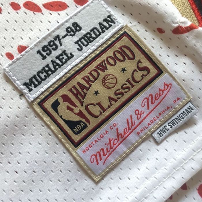 1997-1998 M&N Bulls Jordan#23 Independent Swingman Top Quality Dense Embroidery NBA Jersey