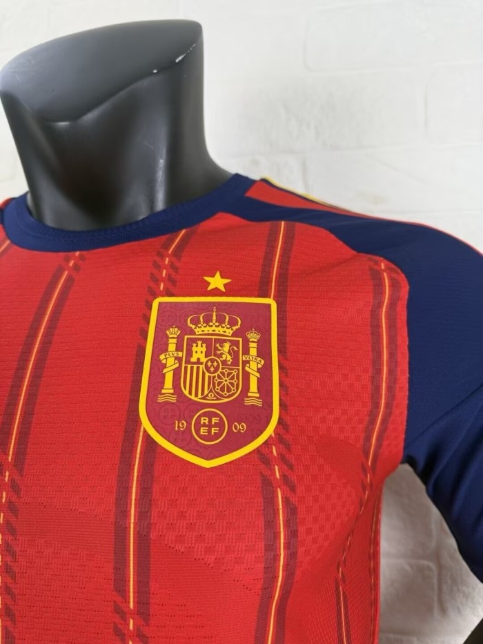 2026 World Cup Spain Home Player Version Soccer Jersey