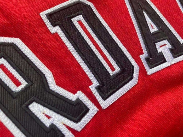 Bulls Jordan#23 Red Top Quality Dense Embroidery NBA Jersey
