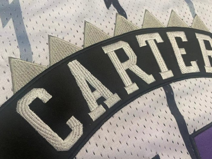 1998-1999 M&N Raptors Carter #15 White Retro Top Quality Dense Embroidery NBA Jersey