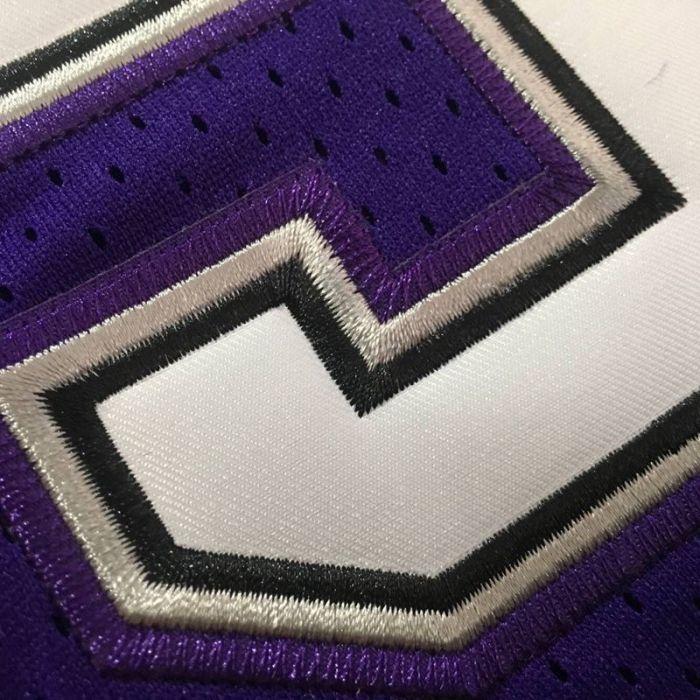 1998-1999 M&N Kings Willians #55 Purple Retro Top Quality Dense Embroidery NBA Jersey