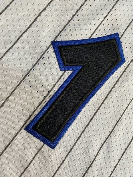 2003-2004 M&N Magic Mcgrady #1 White Retro Top Quality Dense Embroidery NBA Jersey