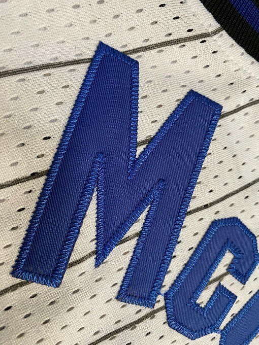 2003-2004 M&N Magic Mcgrady #1 White Retro Top Quality Dense Embroidery NBA Jersey