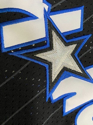 1994-1995 M&N Magic Hardaway #1 Black Retro Top Quality Dense Embroidery NBA Jersey