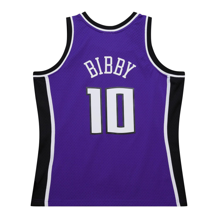 2002-2003 M&N Kings Bibby #10 Purple Retro Top Quality Dense Embroidery NBA Jersey