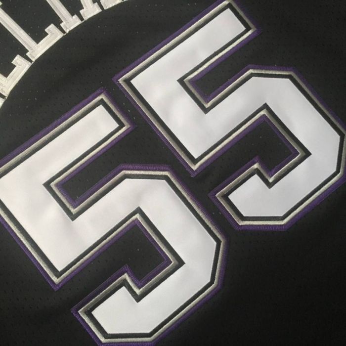1998-1999 M&N Kings Willians #55 Black Retro Top Quality Dense Embroidery NBA Jersey