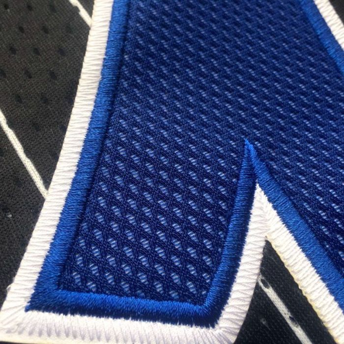 2003-2004 M&N Magic Mcgrady #1 Black Retro Top Quality Dense Embroidery NBA Jersey