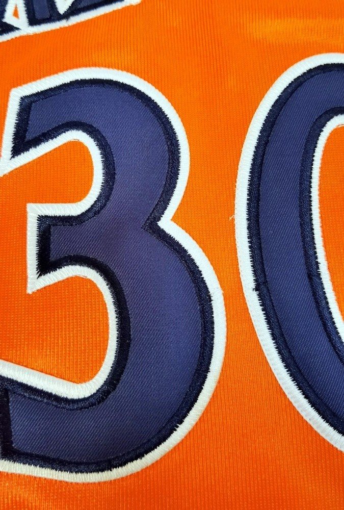 2009-2010 M&N Warriors Curry #30 Orange Retro Top Quality Dense Embroidery NBA Jersey