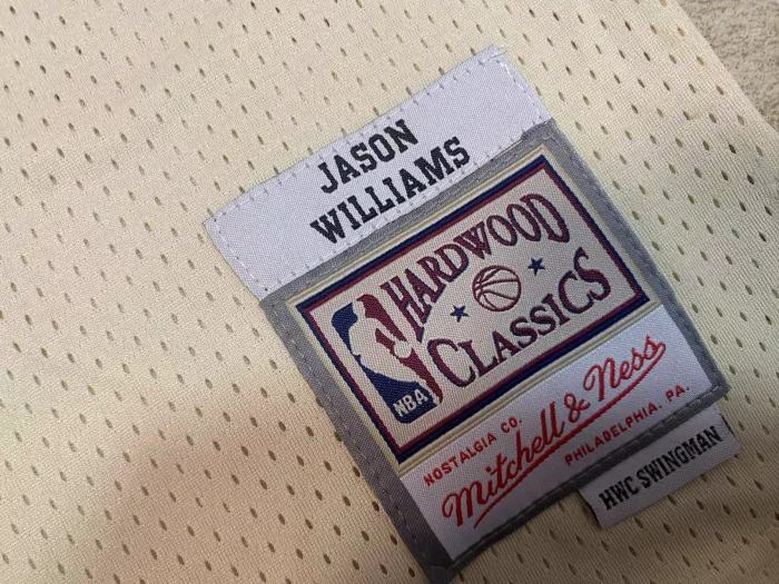 1998-1999 M&N Kings Willians #55 White Retro Top Quality Dense Embroidery NBA Jersey