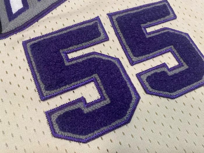 1998-1999 M&N Kings Willians #55 White Retro Top Quality Dense Embroidery NBA Jersey