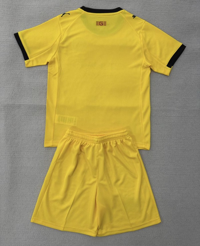 25-26 Girona Away Kids Soccer Jersey