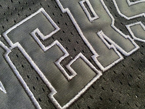 NBA 1997-1998 M&N Sixers Iverson #3 Black Retro Top Quality Dense Embroidery Jersey