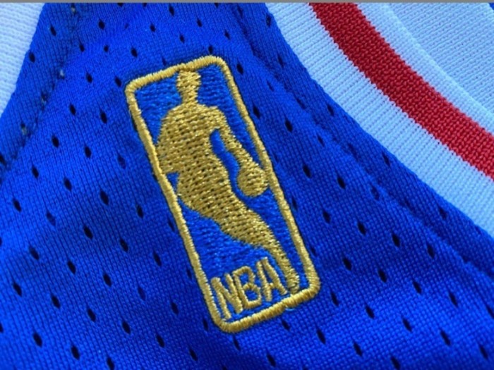 1996-1997 M&N Sixers Iverson #3 Blue Retro Top Quality Dense Embroidery NBA Jersey