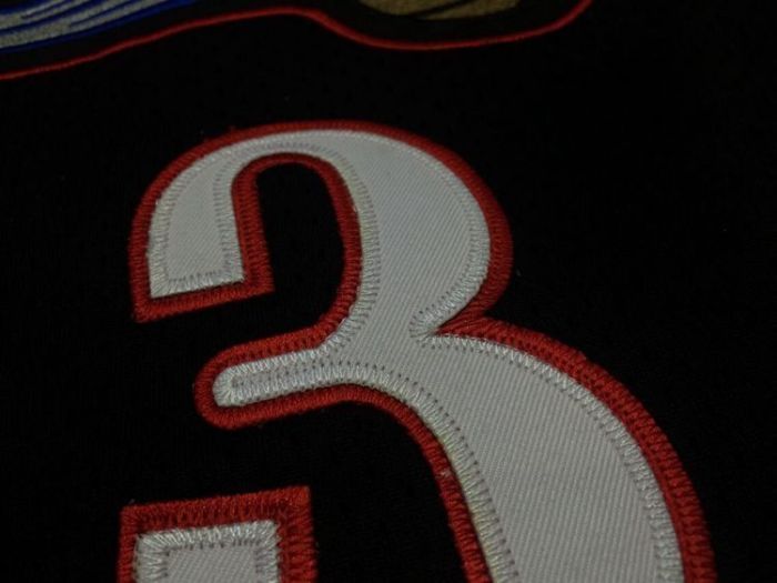 1997-1998 M&N Sixers Iverson #3 Black Retro Top Quality Dense Embroidery NBA Jersey