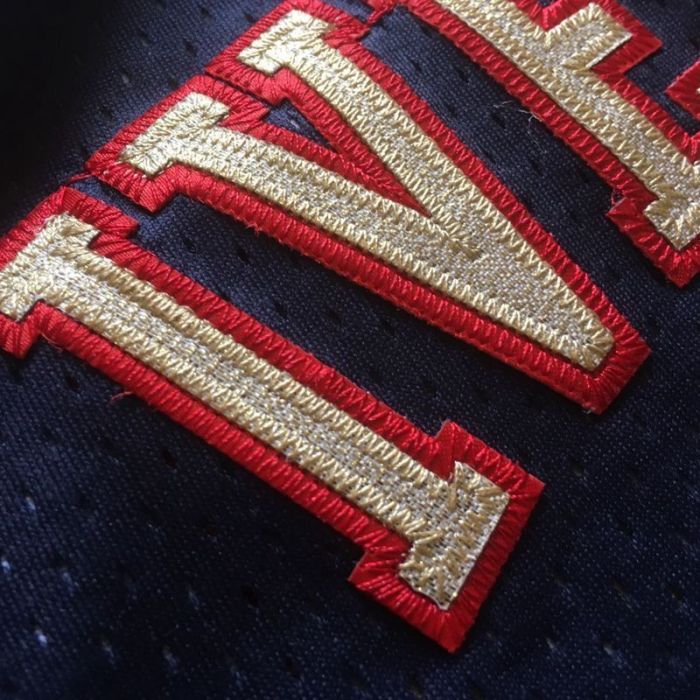 NBA 1997-1998 M&N Sixers Iverson #3 Independence Swingman Retro Top Quality Dense Embroidery Jersey