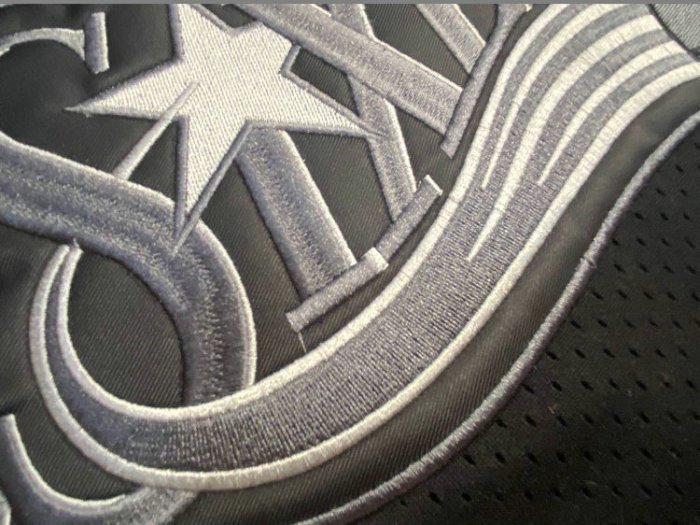 NBA 1997-1998 M&N Sixers Iverson #3 Black Retro Top Quality Dense Embroidery Jersey