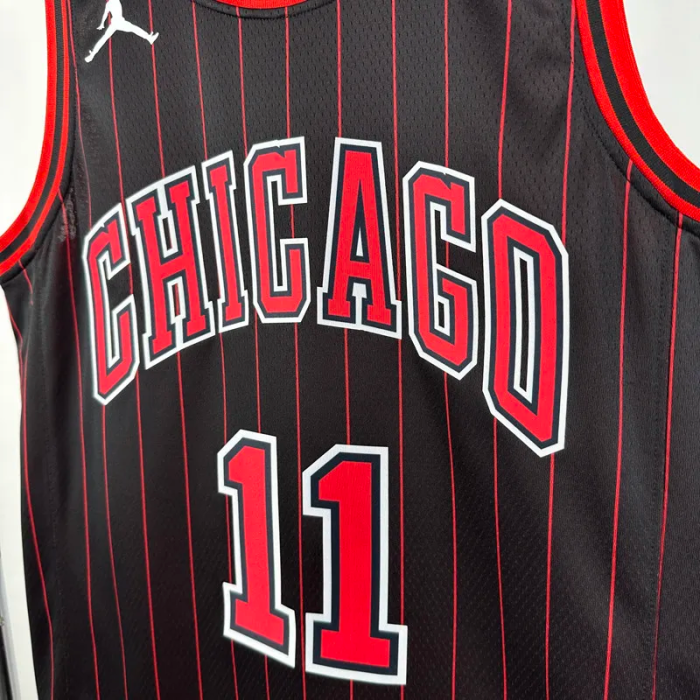 25-26 BULLS DEROZAN #11 Black Top Quality Hot Pressing NBA Jersey (Trapeze Edition) 飞人版
