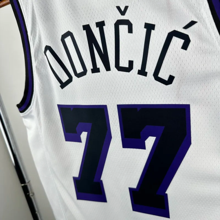 22-23 LAKERS DONCIC #77 White City Edition Top Quality Hot Pressing NBA Jersey