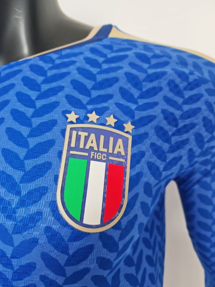 25-26 Italy Home Long sleeves Player Version Soccer Jersey*长袖球员