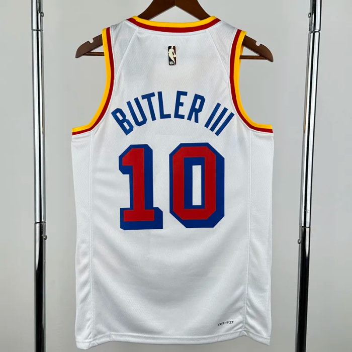 24-25 WARRIORS BUTLERIII #10 White Retro Top Quality Hot Pressing NBA Jersey