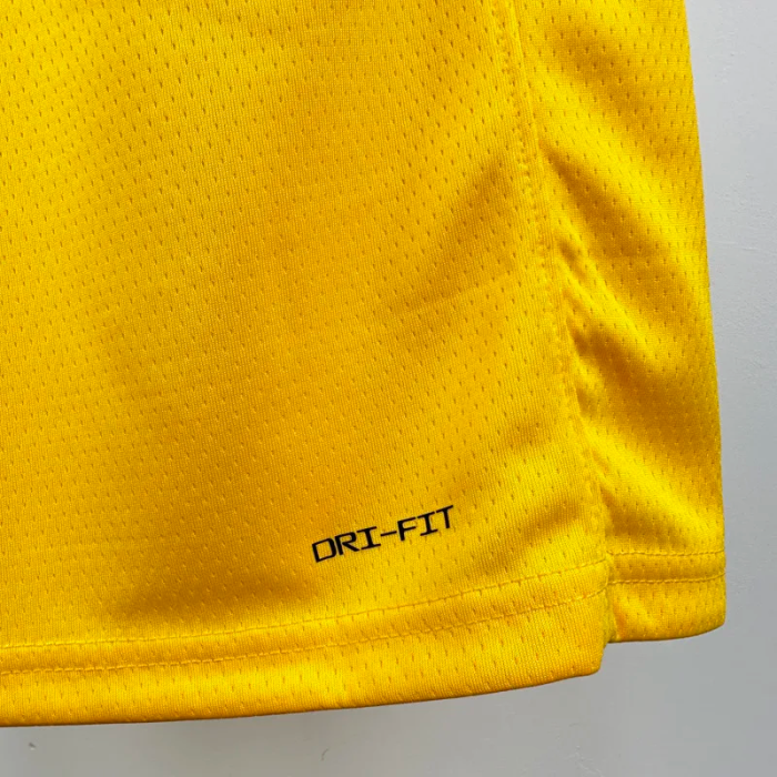 22-23 Lakers AYTON #5 Yellow Top Quality Hot Pressing NBA Jersey(圆领)