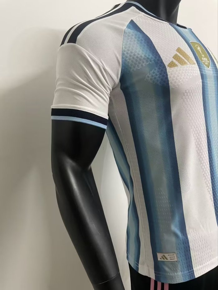 2026 World Cup Argentina Home Player Version Soccer Jersey