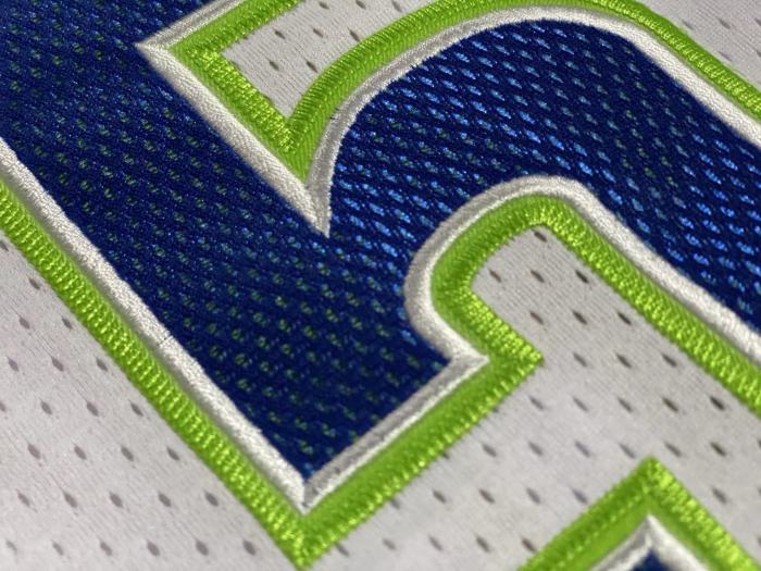 2023-2024 M&N Wolves Edwards #5 Retro Top Quality Dense Embroidery NBA Jersey