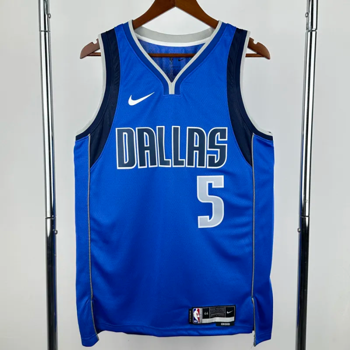 22-23 Dallas Mavericks RUSSELL #5 Blue Top Quality Hot Pressing NBA Jersey(V领)