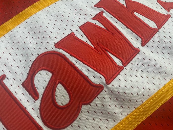 1986-1987 M&N Hawks Webb #4 Retro Top Quality Dense Embroidery NBA Jersey