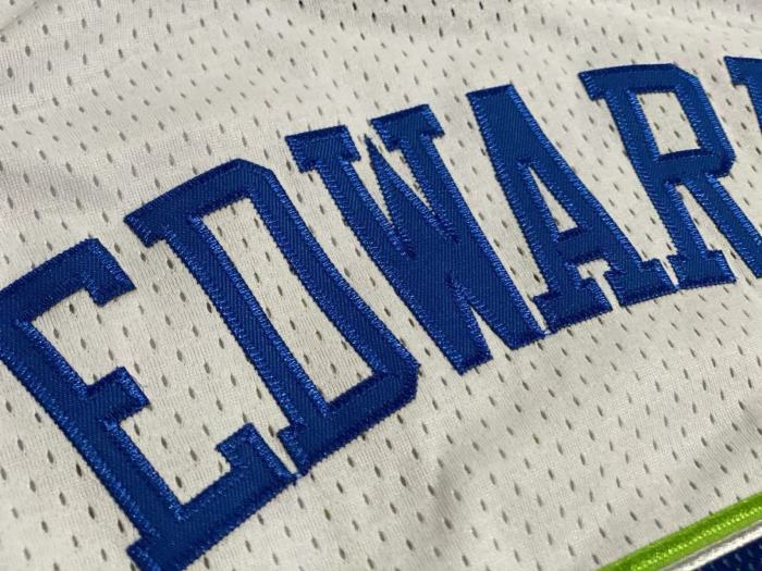 2023-2024 M&N Wolves Edwards #5 Retro Top Quality Dense Embroidery NBA Jersey