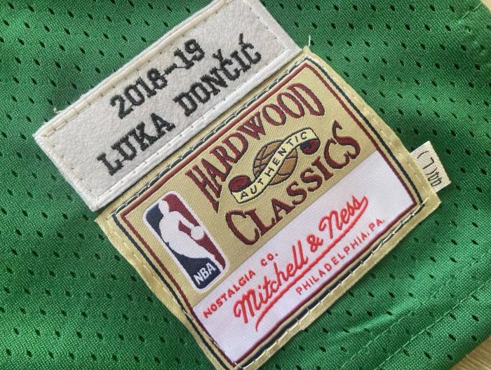 2018-2019 M&N Dallas Doncic #77Green Retro Top Quality Dense Embroidery NBA Jersey