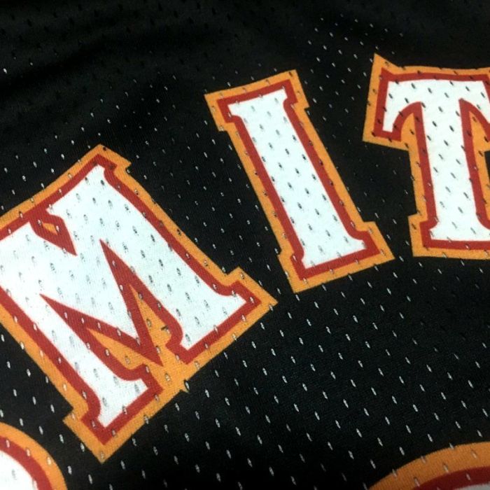 1996-1997 M&N Hawks Smith #8 Retro Top Quality Dense Embroidery NBA Jersey