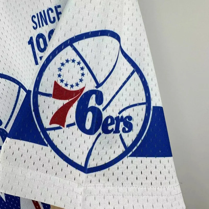 2026 76ERS White Retro High Quality Casual T-Shirt #MN